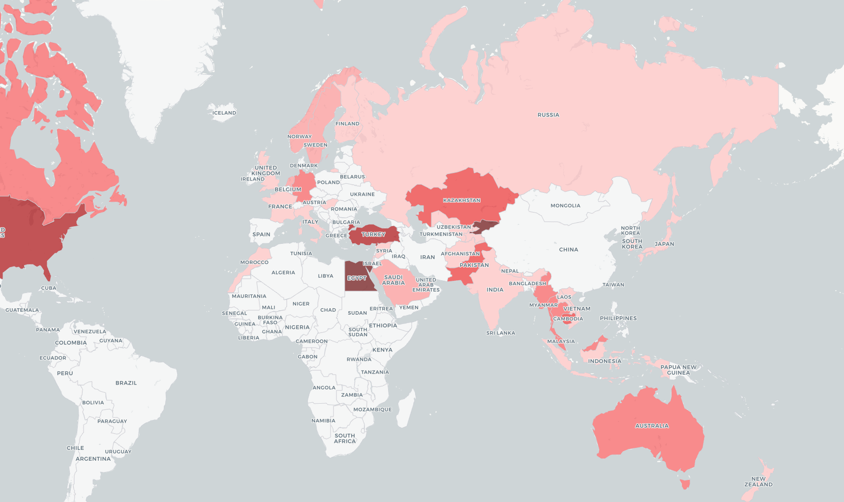 Repression Incident Map