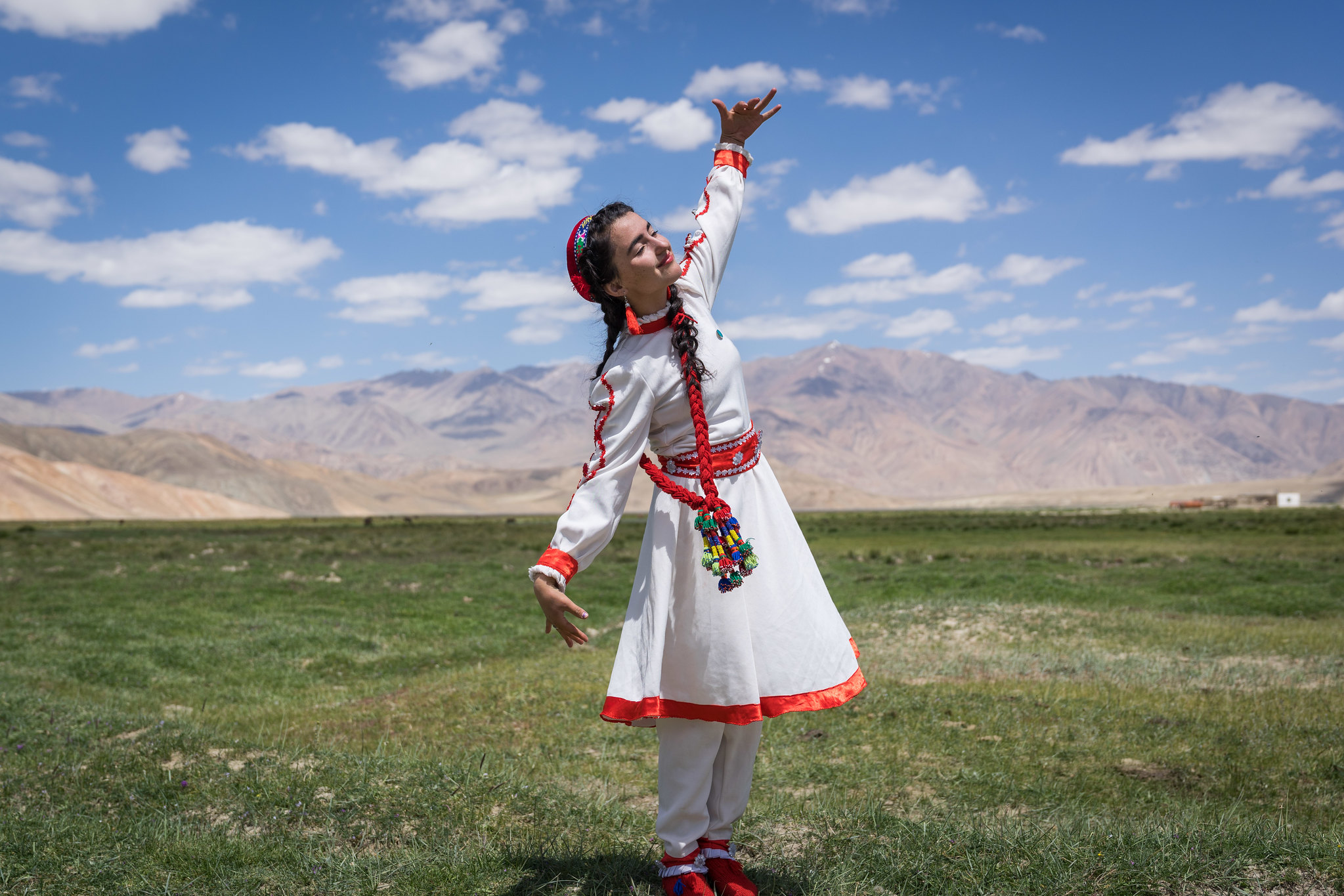 A dancer in Tajikistan.